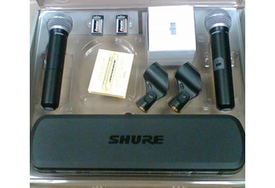 Радиомикрофоны SHURE PG288/PG58, 2 штуки на 1 базе